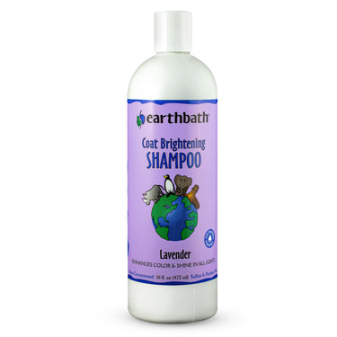 earthbath® Coat Brightening Shampoo, Lavender, Enhances Color & Shine in All Coats, Made in USA, 16 oz